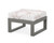 Trex Modular Ottoman - 4600 - Frame in Stepping Stone with cusion in Leaf Dune Burlap color - 4600-SS-LDB