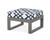Trex Modular Ottoman - 4600 - Frame in Stepping Stone with cusion in Trellis Marine Indigo color - 4600-SS-TMI