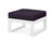 Trex Modular Ottoman - 4600 - Frame in Classic White with cusion in Navy Linen color - 4600-CW-NL-1