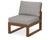 Trex Modular Armless Chair - 4601C - Frame in Tree House with cusion in Grey Mist color - 4601C-TH-GM Trex Modular Armless Chair - 4601C - Frame in Tree House with cusion in Grey Mist color - 4601C-TH-GM