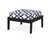 Trex Deep Seating Ottoman - 4410 - Frame in Charcoal Black with cusion in Trellis Navy color - 4410-CB-TN Trex Deep Seating Ottoman - 4410 - Frame in Charcoal Black with cusion in Trellis Navy color - 4410-CB-TN