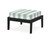 Trex Deep Seating Ottoman - 4410 - Frame in Charcoal Black with cusion in Buffalo Plaid Glacier Spa color - 4410-CB-BPGS Trex Deep Seating Ottoman - 4410 - Frame in Charcoal Black with cusion in Buffalo Plaid Glacier Spa color - 4410-CB-BPGS