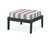 Trex Deep Seating Ottoman - 4410 - Frame in Rainforest Canopy with cusion in Cabana Stripe Grey Mist color - 4410-RC-CSGM Trex Deep Seating Ottoman - 4410 - Frame in Rainforest Canopy with cusion in Cabana Stripe Grey Mist color - 4410-RC-CSGM