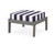 Trex Deep Seating Ottoman - 4410 - Frame in Stepping Stone with cusion in Cabana Stripe Navy color - 4410-SS-CSN Trex Deep Seating Ottoman - 4410 - Frame in Stepping Stone with cusion in Cabana Stripe Navy color - 4410-SS-CSN