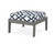 Trex Deep Seating Ottoman - 4410 - Frame in Stepping Stone with cusion in Trellis Marine Indigo color - 4410-SS-TMI Trex Deep Seating Ottoman - 4410 - Frame in Stepping Stone with cusion in Trellis Marine Indigo color - 4410-SS-TMI