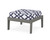Trex Deep Seating Ottoman - 4410 - Frame in Stepping Stone with cusion in Trellis Navy color - 4410-SS-TN Trex Deep Seating Ottoman - 4410 - Frame in Stepping Stone with cusion in Trellis Navy color - 4410-SS-TN