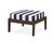 Trex Deep Seating Ottoman - 4410 - Frame in Vintage Lantern with cusion in Cabana Stripe Navy color - 4410-VL-CSN Trex Deep Seating Ottoman - 4410 - Frame in Vintage Lantern with cusion in Cabana Stripe Navy color - 4410-VL-CSN