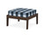 Trex Deep Seating Ottoman - 4410 - Frame in Vintage Lantern with cusion in Buffalo Plaid Marine Indigo color - 4410-VL-BPMI Trex Deep Seating Ottoman - 4410 - Frame in Vintage Lantern with cusion in Buffalo Plaid Marine Indigo color - 4410-VL-BPMI