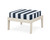 Trex Deep Seating Ottoman - 4410 - Frame in Sand Castle with cusion in Cabana Stripe Marine Indigo color - 4410-SC-CSMI Trex Deep Seating Ottoman - 4410 - Frame in Sand Castle with cusion in Cabana Stripe Marine Indigo color - 4410-SC-CSMI