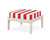 Trex Deep Seating Ottoman - 4410 - Frame in Sand Castle with cusion in Cabana Stripe Crimson color - 4410-SC-CSC Trex Deep Seating Ottoman - 4410 - Frame in Sand Castle with cusion in Cabana Stripe Crimson color - 4410-SC-CSC