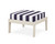 Trex Deep Seating Ottoman - 4410 - Frame in Sand Castle with cusion in Cabana Stripe Navy color - 4410-SC-CSN Trex Deep Seating Ottoman - 4410 - Frame in Sand Castle with cusion in Cabana Stripe Navy color - 4410-SC-CSN
