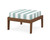 Trex Deep Seating Ottoman - 4410 - Frame in Tree House with cusion in Cabana Stripe Glacier Spa color - 4410-TH-CSGS Trex Deep Seating Ottoman - 4410 - Frame in Tree House with cusion in Cabana Stripe Glacier Spa color - 4410-TH-CSGS