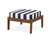 Trex Deep Seating Ottoman - 4410 - Frame in Tree House with cusion in Cabana Stripe Navy color - 4410-TH-CSN Trex Deep Seating Ottoman - 4410 - Frame in Tree House with cusion in Cabana Stripe Navy color - 4410-TH-CSN