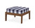 Trex Deep Seating Ottoman - 4410 - Frame in Tree House with cusion in Buffalo Plaid Navy color - 4410-TH-BPN Trex Deep Seating Ottoman - 4410 - Frame in Tree House with cusion in Buffalo Plaid Navy color - 4410-TH-BPN