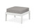 Trex Deep Seating Ottoman - 4410 - Frame in Classic White with cusion in Grey Mist color - 4410-CW-GM Trex Deep Seating Ottoman - 4410 - Frame in Classic White with cusion in Grey Mist color - 4410-CW-GM