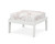 Trex Deep Seating Ottoman - 4410 - Frame in Classic White with cusion in Leaf Dune Burlap color - 4410-CW-LDB Trex Deep Seating Ottoman - 4410 - Frame in Classic White with cusion in Leaf Dune Burlap color - 4410-CW-LDB