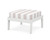 Trex Deep Seating Ottoman - 4410 - Frame in Classic White with cusion in Cabana Stripe Dune Burlap color - 4410-CW-CSDB Trex Deep Seating Ottoman - 4410 - Frame in Classic White with cusion in Cabana Stripe Dune Burlap color - 4410-CW-CSDB