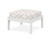 Trex Deep Seating Ottoman - 4410 - Frame in Classic White with cusion in Trellis Dune Burlap color - 4410-CW-TDB Trex Deep Seating Ottoman - 4410 - Frame in Classic White with cusion in Trellis Dune Burlap color - 4410-CW-TDB