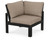 Trex Modular Corner Chair - 4604 - Frame in Charcoal Black with cusion in Spiced Burlap color - 4604-CB-SB Trex Modular Corner Chair - 4604 - Frame in Charcoal Black with cusion in Spiced Burlap color - 4604-CB-SB