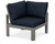 Trex Modular Corner Chair - 4604 - Frame in Stepping Stone with cusion in Marine Indigo color - 4604-SS-MI Trex Modular Corner Chair - 4604 - Frame in Stepping Stone with cusion in Marine Indigo color - 4604-SS-MI