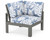 Trex Modular Corner Chair - 4604 - Frame in Stepping Stone with cusion in Leaf Sky Blue color - 4604-SS-LSB Trex Modular Corner Chair - 4604 - Frame in Stepping Stone with cusion in Leaf Sky Blue color - 4604-SS-LSB