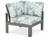 Trex Modular Corner Chair - 4604 - Frame in Stepping Stone with cusion in Leaf Glacier Spa color - 4604-SS-LGS Trex Modular Corner Chair - 4604 - Frame in Stepping Stone with cusion in Leaf Glacier Spa color - 4604-SS-LGS
