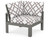Trex Modular Corner Chair - 4604 - Frame in Stepping Stone with cusion in Trellis Grey Mist color - 4604-SS-TGM Trex Modular Corner Chair - 4604 - Frame in Stepping Stone with cusion in Trellis Grey Mist color - 4604-SS-TGM
