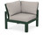 Trex Modular Corner Chair - 4604 - Frame in Rainforest Canopy with cusion in Weathered Tweed color - 4604-RC-WT Trex Modular Corner Chair - 4604 - Frame in Rainforest Canopy with cusion in Weathered Tweed color - 4604-RC-WT