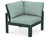 Trex Modular Corner Chair - 4604 - Frame in Rainforest Canopy with cusion in Glacier Spa color - 4604-RC-GS Trex Modular Corner Chair - 4604 - Frame in Rainforest Canopy with cusion in Glacier Spa color - 4604-RC-GS
