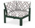 Trex Modular Corner Chair - 4604 - Frame in Rainforest Canopy with cusion in Trellis Grey Mist color - 4604-RC-TGM Trex Modular Corner Chair - 4604 - Frame in Rainforest Canopy with cusion in Trellis Grey Mist color - 4604-RC-TGM