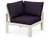 Trex Modular Corner Chair - 4604 - Frame in Sand Castle with cusion in Navy Linen color - 4604-SC-NL-1 Trex Modular Corner Chair - 4604 - Frame in Sand Castle with cusion in Navy Linen color - 4604-SC-NL-1