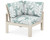 Trex Modular Corner Chair - 4604 - Frame in Sand Castle with cusion in Leaf Glacier Spa color - 4604-SC-LGS Trex Modular Corner Chair - 4604 - Frame in Sand Castle with cusion in Leaf Glacier Spa color - 4604-SC-LGS