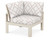 Trex Modular Corner Chair - 4604 - Frame in Sand Castle with cusion in Trellis Dune Burlap color - 4604-SC-TDB Trex Modular Corner Chair - 4604 - Frame in Sand Castle with cusion in Trellis Dune Burlap color - 4604-SC-TDB