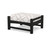 Trex Rockport Club Ottoman - TXO23 - Frame in Charcoal Black with cusion in Trellis Dune Burlap color - TXO23-CB-TDB Trex Rockport Club Ottoman - TXO23 - Frame in Charcoal Black with cusion in Trellis Dune Burlap color - TXO23-CB-TDB
