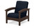 Trex Rockport Club Chair - TXC23 - Frame in Vintage Lantern with cusion in Marine Indigo color - TXC23-VL-MI Trex Rockport Club Chair - TXC23 - Frame in Vintage Lantern with cusion in Marine Indigo color - TXC23-VL-MI