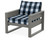 Trex Eastport Club Chair - TX4621 - Frame in Stepping Stone with cusion in Buffalo Plaid Marine Indigo color - TX4621-SS-BPMI Trex Eastport Club Chair - TX4621 - Frame in Stepping Stone with cusion in Buffalo Plaid Marine Indigo color - TX4621-SS-BPMI
