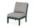 Trex Yacht Club Modular Armless Chair - TX4511C - Frame in Rainforest Canopy with cusion in Grey Mist color - TX4511C-RC-GM Trex Yacht Club Modular Armless Chair - TX4511C - Frame in Rainforest Canopy with cusion in Grey Mist color - TX4511C-RC-GM