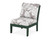 Trex Yacht Club Modular Armless Chair - TX4511C - Frame in Rainforest Canopy with cusion in Leaf Grey Mist color - TX4511C-RC-LGM Trex Yacht Club Modular Armless Chair - TX4511C - Frame in Rainforest Canopy with cusion in Leaf Grey Mist color - TX4511C-RC-LGM
