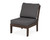 Trex Yacht Club Modular Armless Chair - TX4511C - Frame in Vintage Lantern with cusion in Ash Charcoal color - TX4511C-VL-AC Trex Yacht Club Modular Armless Chair - TX4511C - Frame in Vintage Lantern with cusion in Ash Charcoal color - TX4511C-VL-AC