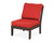 Trex Yacht Club Modular Armless Chair - TX4511C - Frame in Vintage Lantern with cusion in Crimson Linen color - TX4511C-VL-CL Trex Yacht Club Modular Armless Chair - TX4511C - Frame in Vintage Lantern with cusion in Crimson Linen color - TX4511C-VL-CL