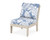 Trex Yacht Club Modular Armless Chair - TX4511C - Frame in Sand Castle with cusion in Leaf Sky Blue color - TX4511C-SC-LSB Trex Yacht Club Modular Armless Chair - TX4511C - Frame in Sand Castle with cusion in Leaf Sky Blue color - TX4511C-SC-LSB