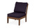 Trex Yacht Club Modular Armless Chair - TX4511C - Frame in Tree House with cusion in Navy Linen color - TX4511C-TH-NL-1 Trex Yacht Club Modular Armless Chair - TX4511C - Frame in Tree House with cusion in Navy Linen color - TX4511C-TH-NL-1