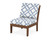 Trex Yacht Club Modular Armless Chair - TX4511C - Frame in Tree House with cusion in Trellis Sky Blue color - TX4511C-TH-TSB Trex Yacht Club Modular Armless Chair - TX4511C - Frame in Tree House with cusion in Trellis Sky Blue color - TX4511C-TH-TSB