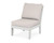 Trex Yacht Club Modular Armless Chair - TX4511C - Frame in Classic White with cusion in Dune Burlap color - TX4511C-CW-DB Trex Yacht Club Modular Armless Chair - TX4511C - Frame in Classic White with cusion in Dune Burlap color - TX4511C-CW-DB