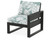 Trex Eastport Modular Right Arm Chair - TX4621RAF - Frame in Charcoal Black with cusion in Leaf Glacier Spa color - TX4621RAF-CB-LGS Trex Eastport Modular Right Arm Chair - TX4621RAF - Frame in Charcoal Black with cusion in Leaf Glacier Spa color - TX4621RAF-CB-LGS