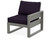 Trex Eastport Modular Right Arm Chair - TX4621RAF - Frame in Stepping Stone with cusion in Navy Linen color - TX4621RAF-SS-NL-1 Trex Eastport Modular Right Arm Chair - TX4621RAF - Frame in Stepping Stone with cusion in Navy Linen color - TX4621RAF-SS-NL-1