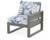 Trex Eastport Modular Right Arm Chair - TX4621RAF - Frame in Stepping Stone with cusion in Leaf Sky Blue color - TX4621RAF-SS-LSB Trex Eastport Modular Right Arm Chair - TX4621RAF - Frame in Stepping Stone with cusion in Leaf Sky Blue color - TX4621RAF-SS-LSB