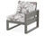 Trex Eastport Modular Right Arm Chair - TX4621RAF - Frame in Stepping Stone with cusion in Leaf Grey Mist color - TX4621RAF-SS-LGM Trex Eastport Modular Right Arm Chair - TX4621RAF - Frame in Stepping Stone with cusion in Leaf Grey Mist color - TX4621RAF-SS-LGM