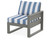Trex Eastport Modular Right Arm Chair - TX4621RAF - Frame in Stepping Stone with cusion in Cabana Stripe Sky Blue color - TX4621RAF-SS-CSSB Trex Eastport Modular Right Arm Chair - TX4621RAF - Frame in Stepping Stone with cusion in Cabana Stripe Sky Blue color - TX4621RAF-SS-CSSB