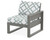 Trex Eastport Modular Right Arm Chair - TX4621RAF - Frame in Stepping Stone with cusion in Trellis Glacier Spa color - TX4621RAF-SS-TGS Trex Eastport Modular Right Arm Chair - TX4621RAF - Frame in Stepping Stone with cusion in Trellis Glacier Spa color - TX4621RAF-SS-TGS